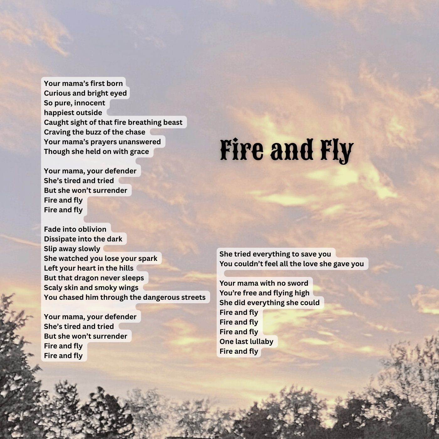 Fire and Fly lyrics
